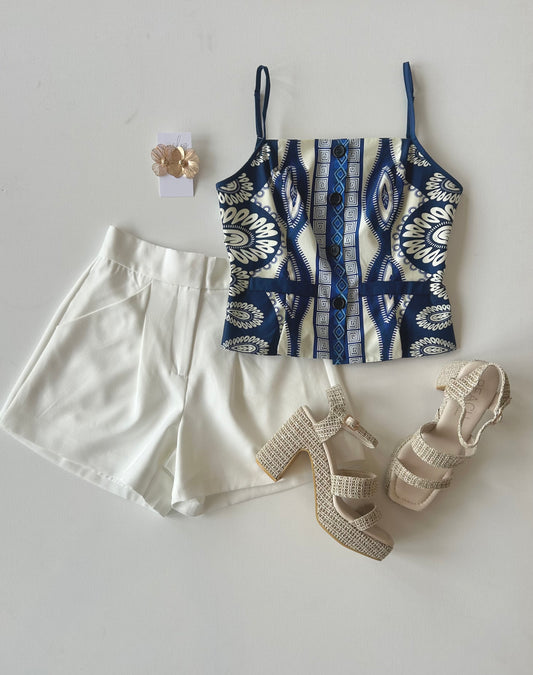 Clara Peplum Hem Camisole Top