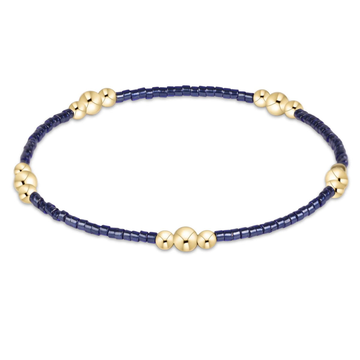 hope purpose gold bracelet - navy - e.newton