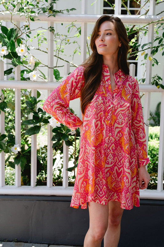 Margot Mini Ikat Tiger Dress