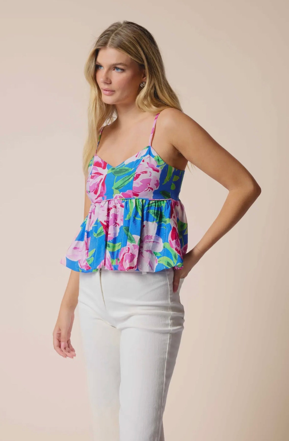 Technicolor Babydoll Top