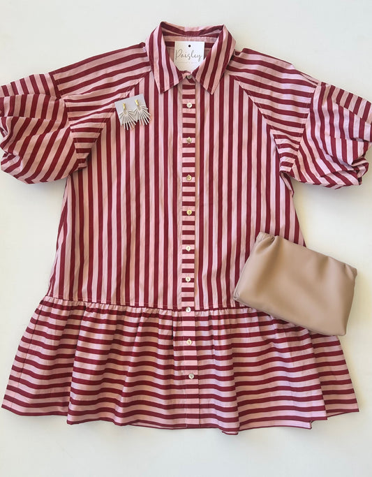 Sophie Striped Shirtdress