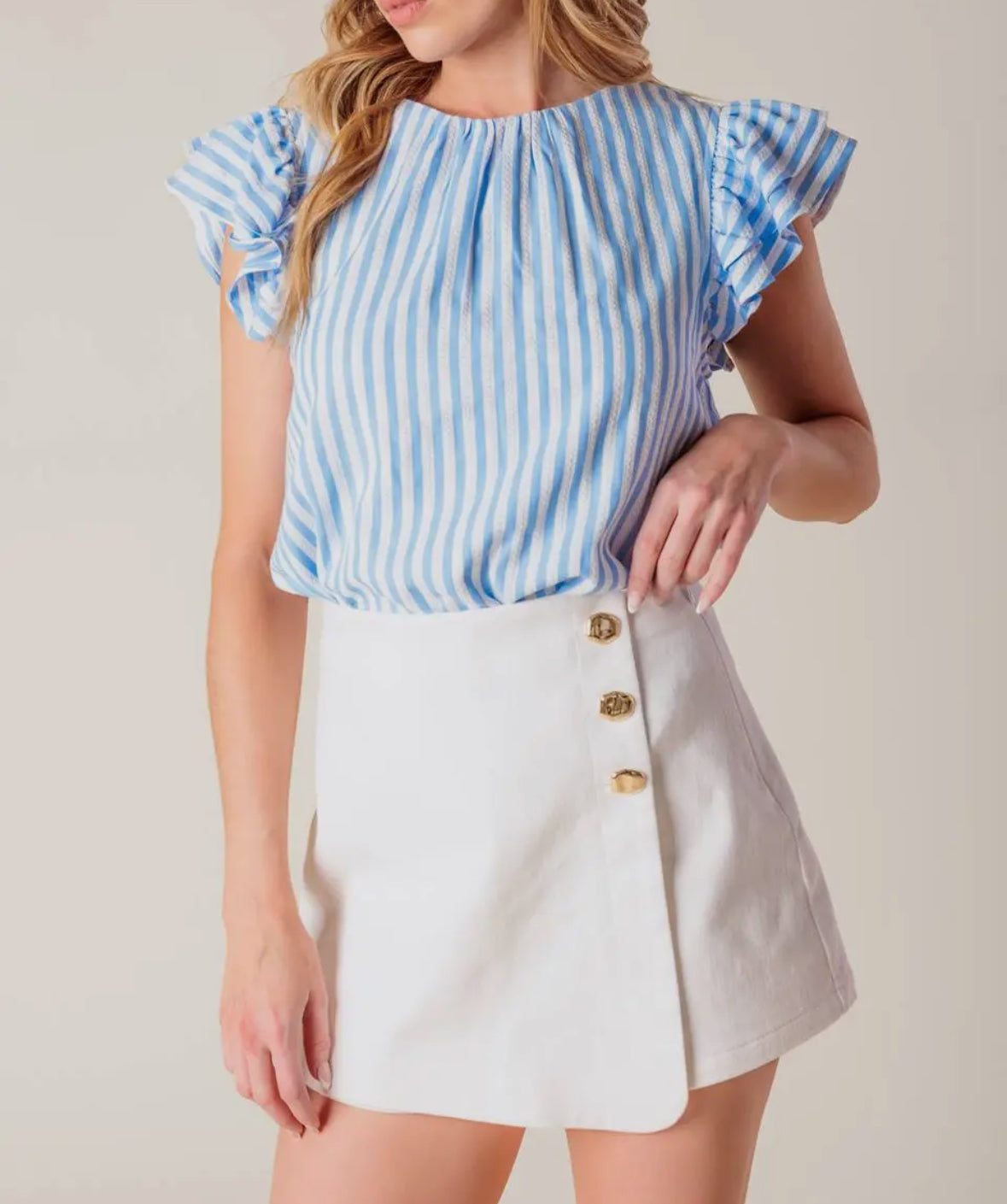 Kallen Skort in White