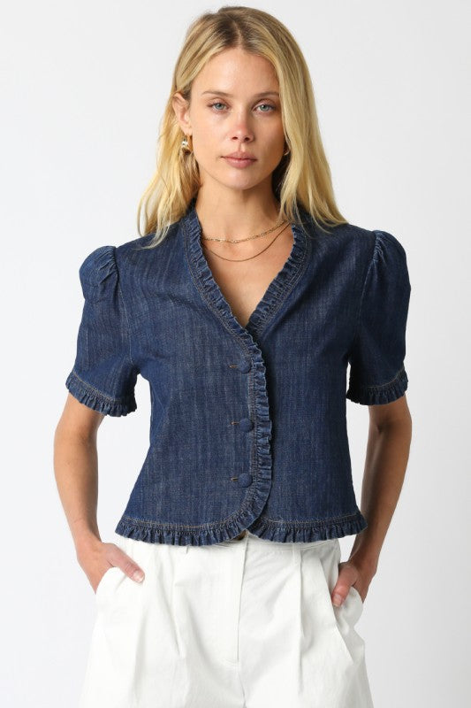 Kali Top In Denim