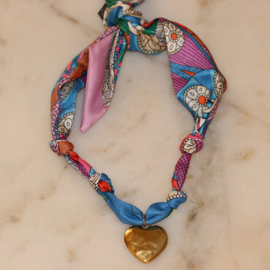 Scarf Necklace - Heartstrings