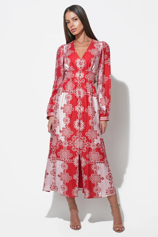 Athena V Neck Maxi Dress