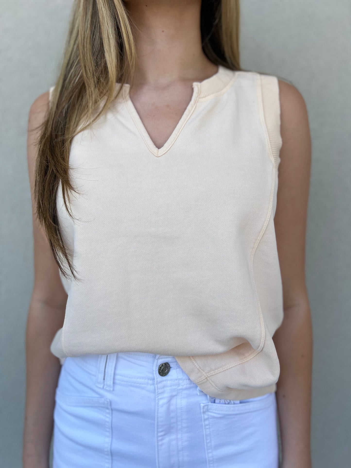 Split Neck Muscle Tank