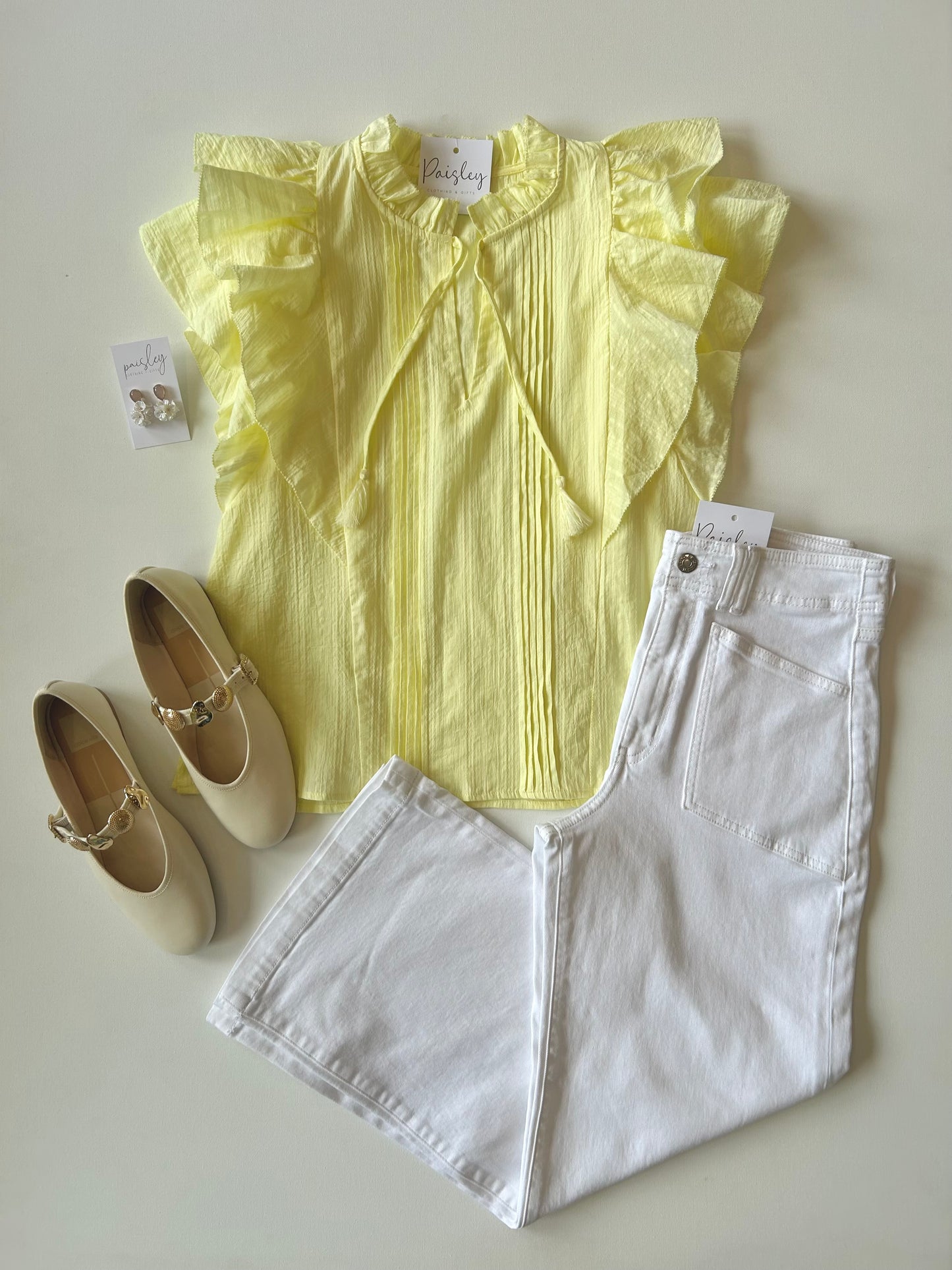 Yellow Flutter Annie Blouse