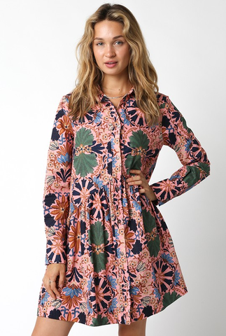 Sylvie Swirl Shirt Dress