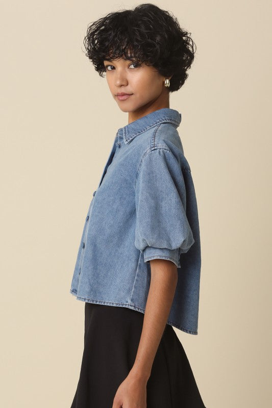 Hilda Denim Buttondown