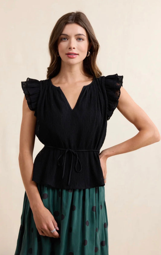Nightcap Ruffle Sleeve Top