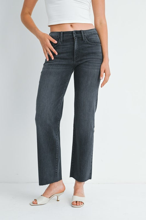 Slim Wide Leg Scissor Cut Jeans