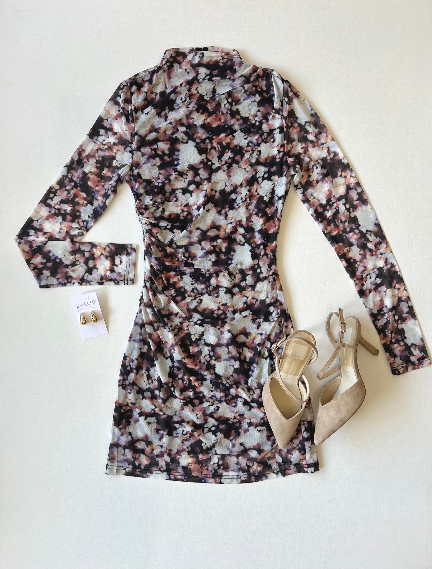 Audrey Mesh Midi Dress