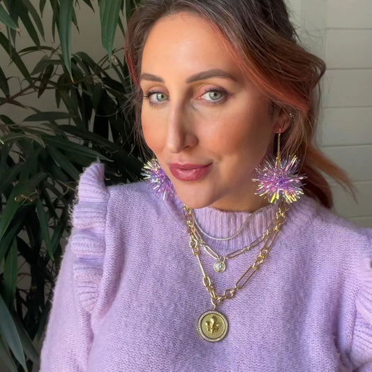 Pom Pom Earrings