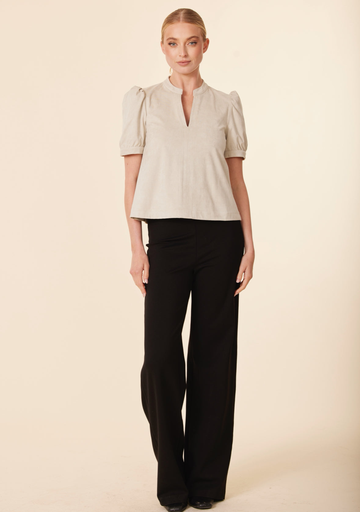 Faux Suede Putty Top