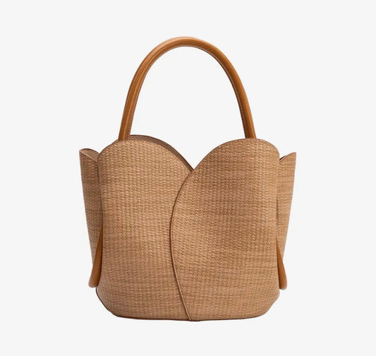 Tulip Raffia Handbag