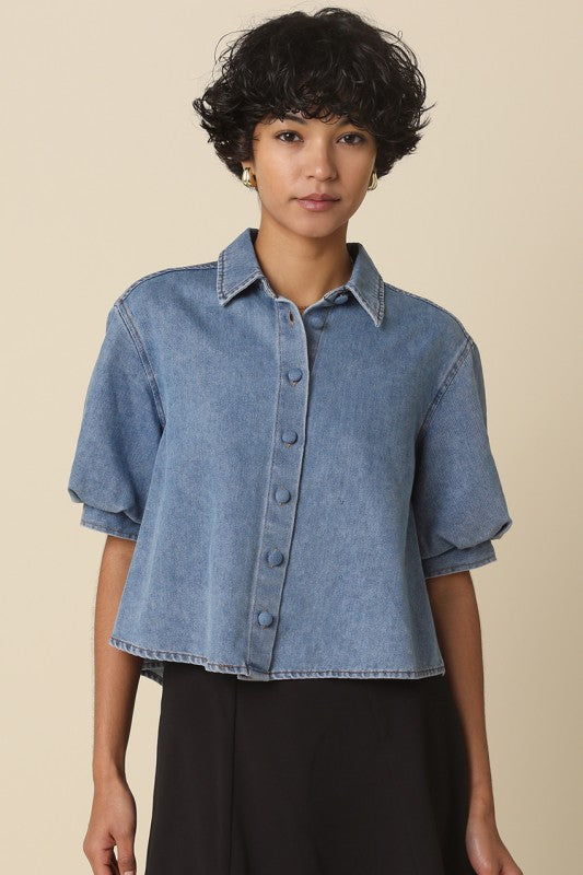 Hilda Denim Buttondown