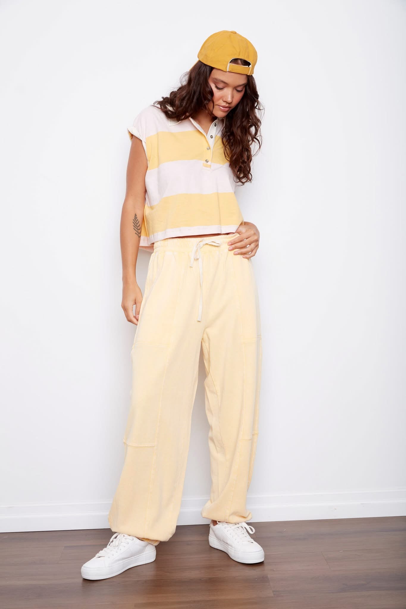 Harper Rolled Sleeve Boxy Top
