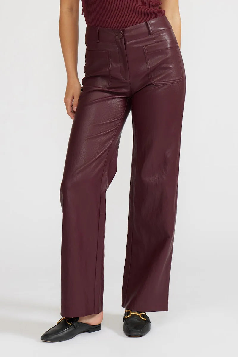 Reeve Pant in Burgundy