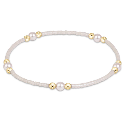 hope purpose pearl bracelet - milkshake e.newton