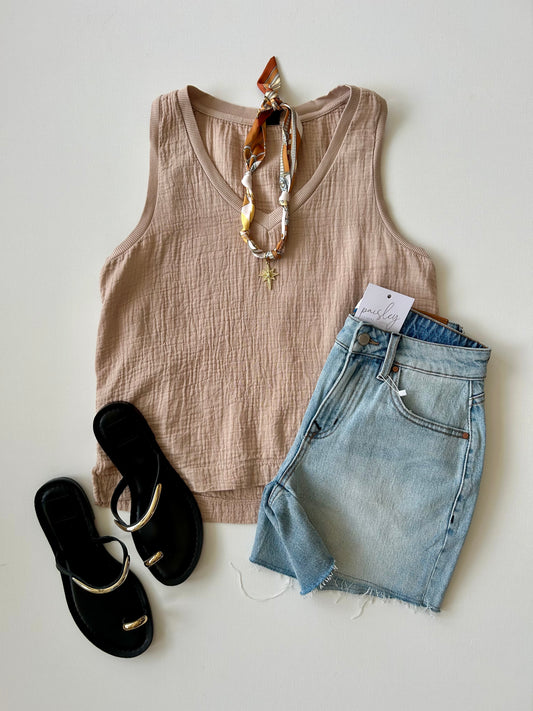 Ribbed Mix Tank