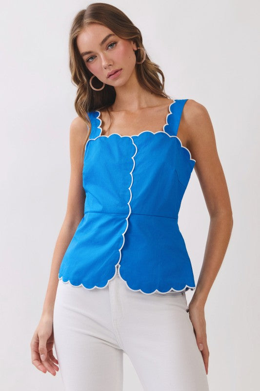 Palma Top in Royal Blue