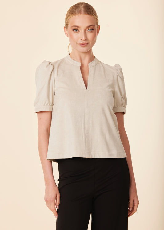 Faux Suede Putty Top