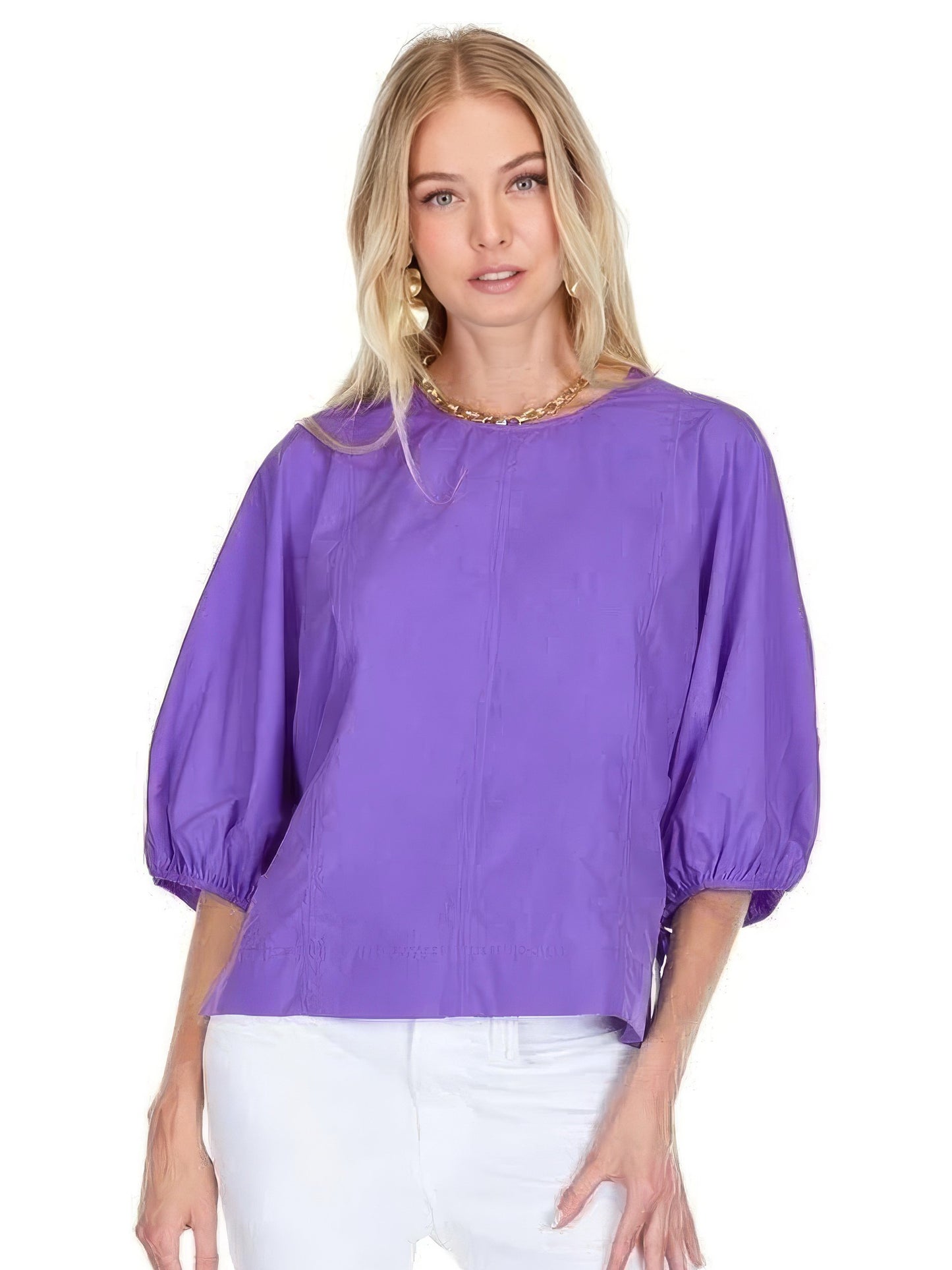 Gored Top in Purple