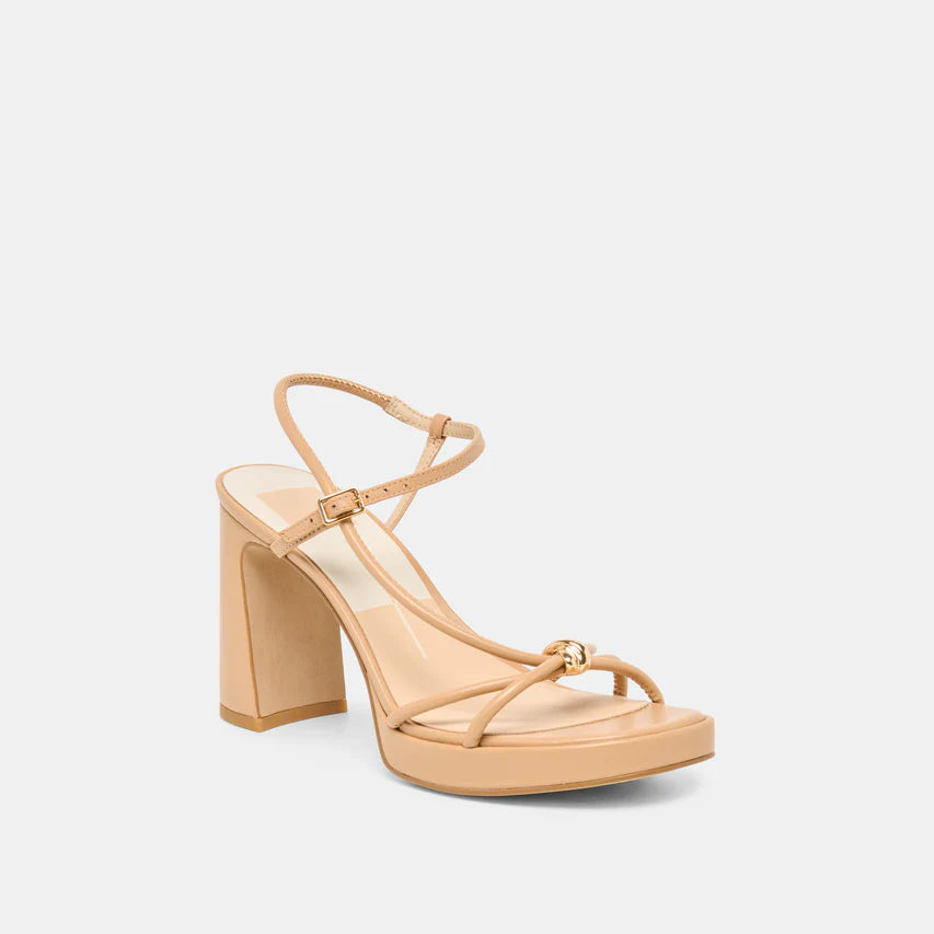 Odete Light Tan Leather Heel