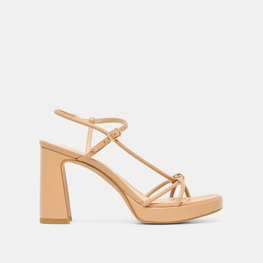 Odete Light Tan Leather Heel