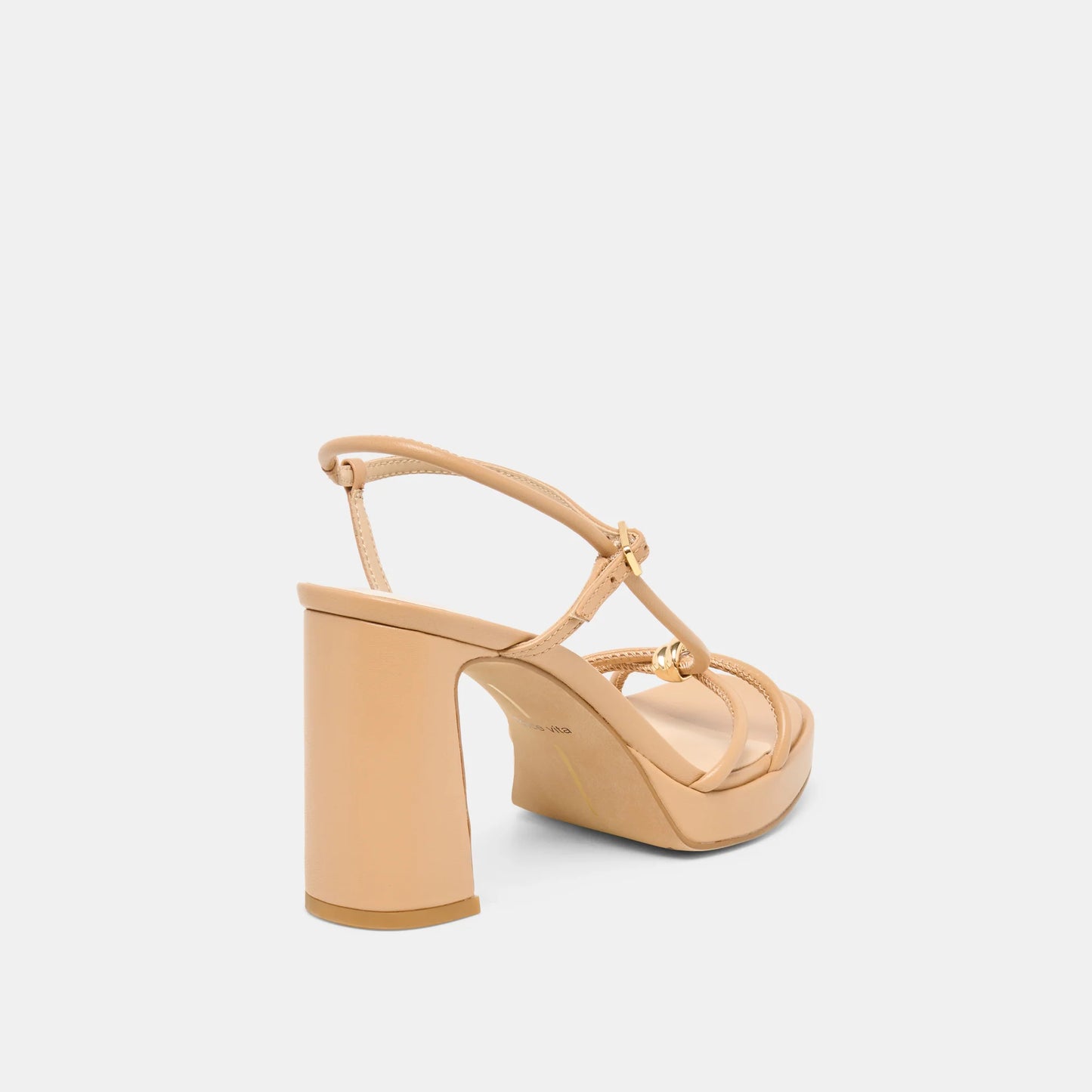 Odete Light Tan Leather Heel