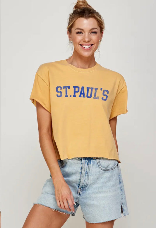St. Paul’s Boxy Tee- Gold
