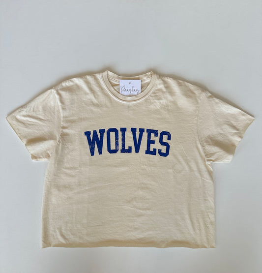 Ivory Wolves Boxy Gameday Tee