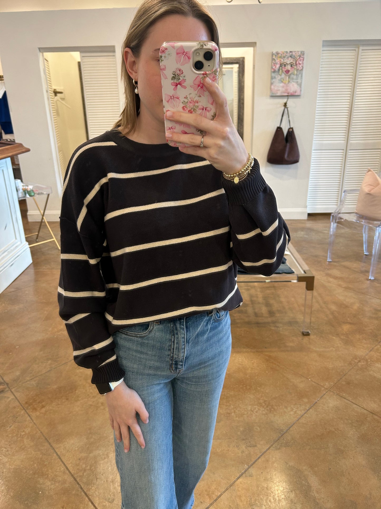 Boxy Striped Sweater