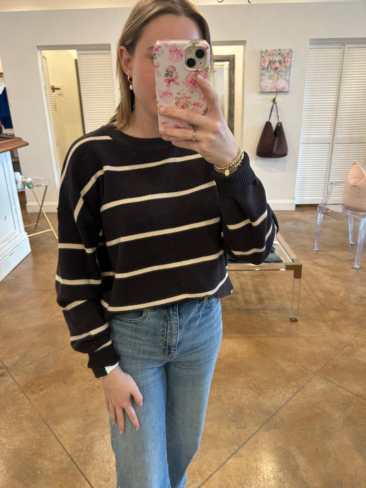 Boxy Striped Sweater