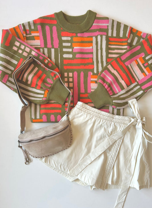 Mason Print Sweater
