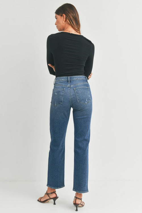 Dark Denim Straight Leg