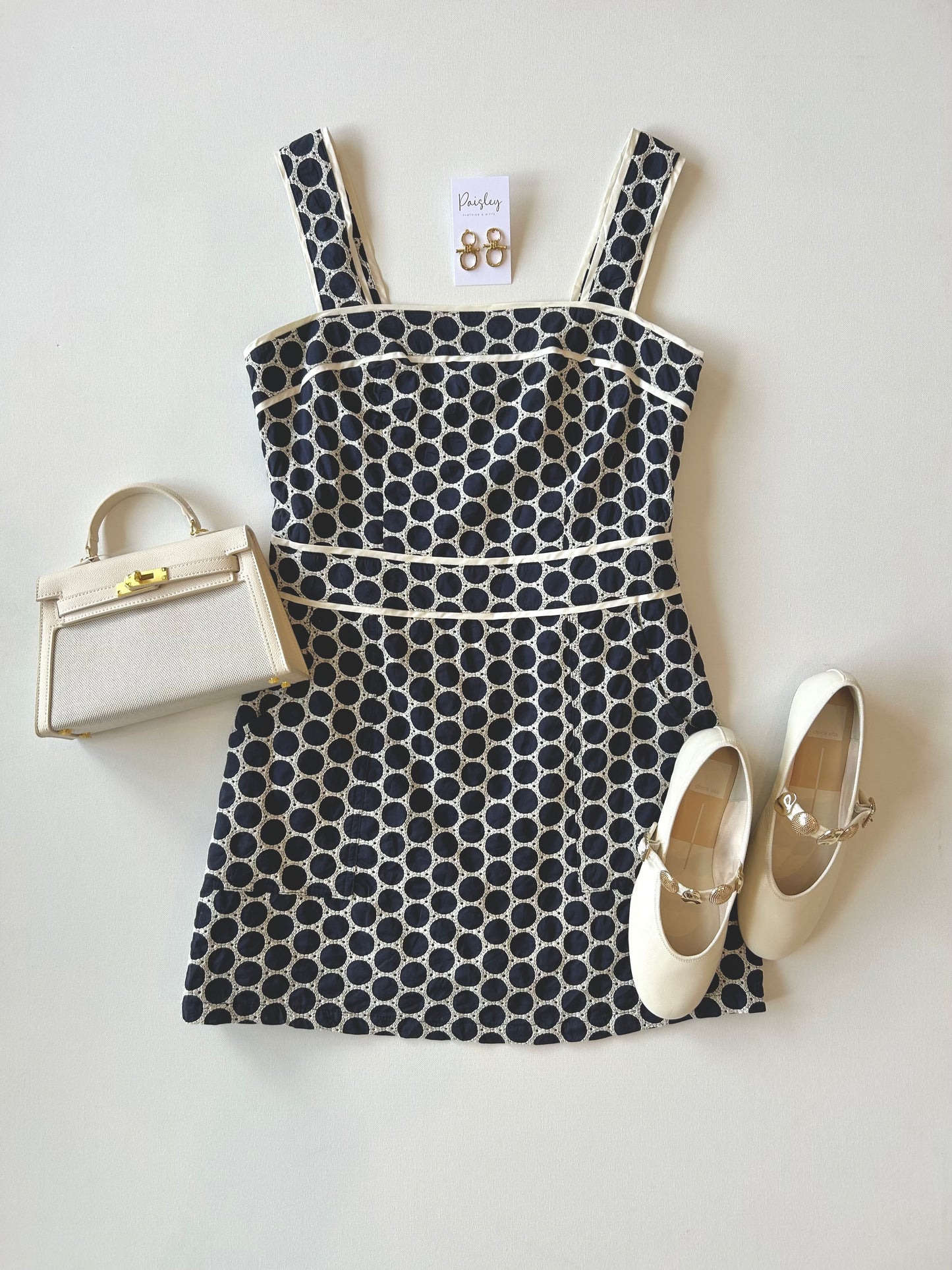 Marine Dot Mini Dress