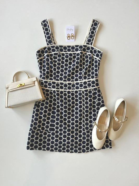 Marine Dot Mini Dress