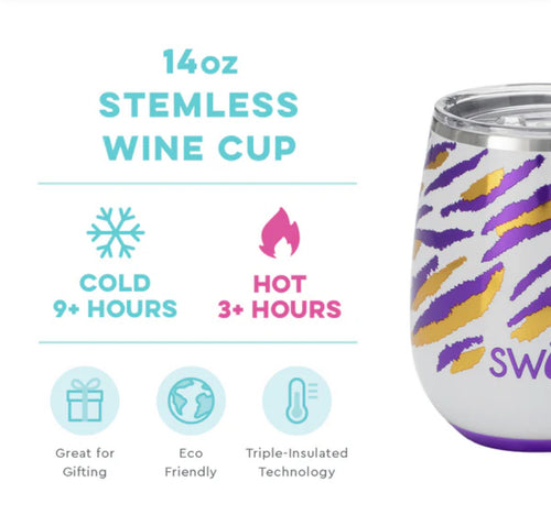 Geaux Gameday Stemless Wine Cup