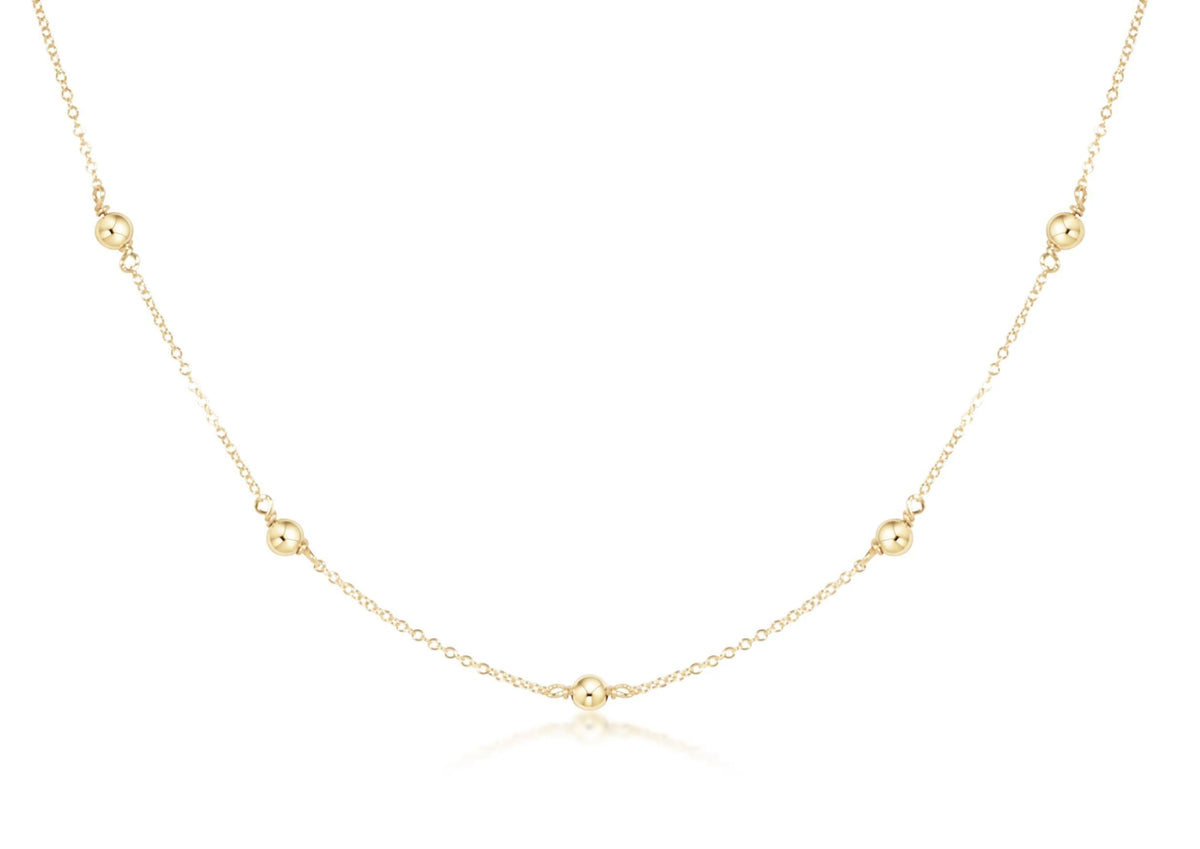 choker simplicity chain gold - classic gold 4mm e.newton