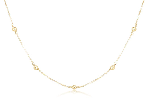 choker simplicity chain gold - classic gold 4mm e.newton