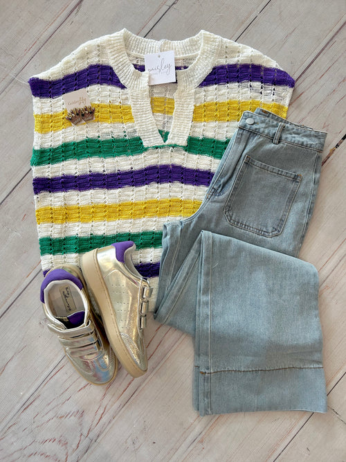 Tucks Mardi Gras Top