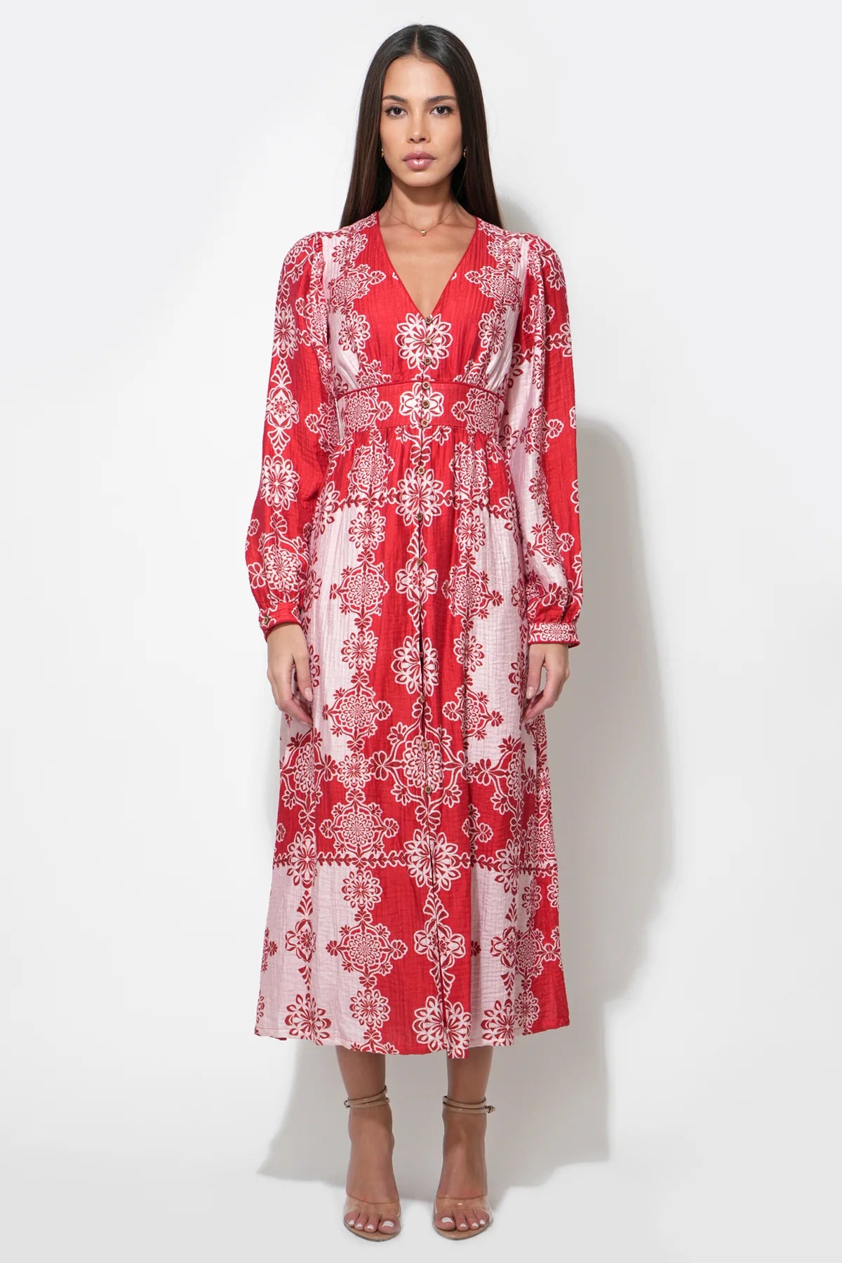 Athena V Neck Maxi Dress