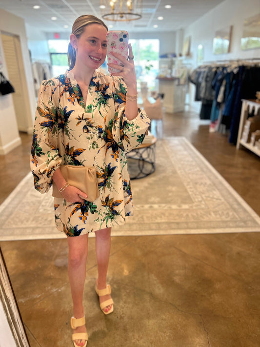 Bishop Sleeve Swing Dress