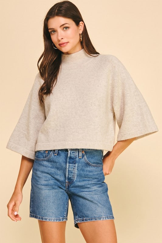 Margot Mock Neck Sweater