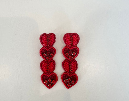 Red Heart Earrings