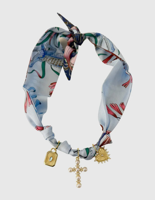 Scarf Necklace - Tristan Multi Charm