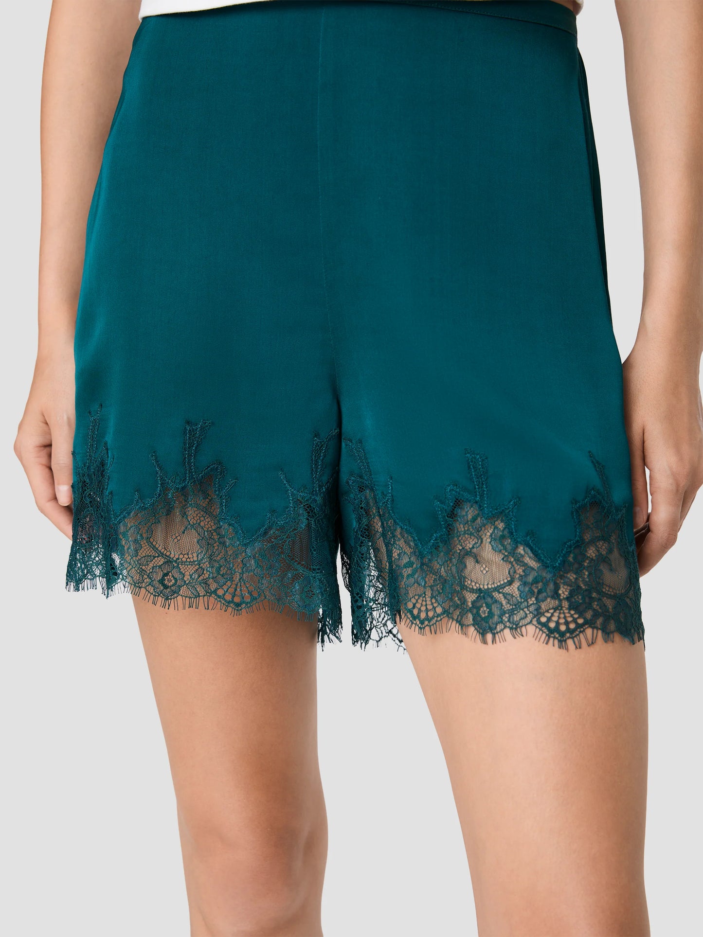 Ennis Satin Lace Pull On Shorts