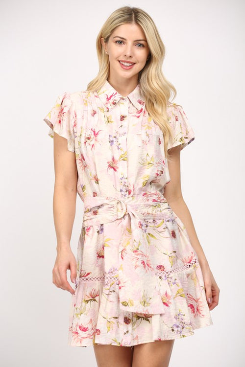 Amelia Floral Belted Dress