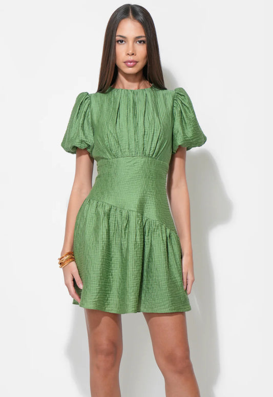 Maren Asymmetric Waistband Mini Dress